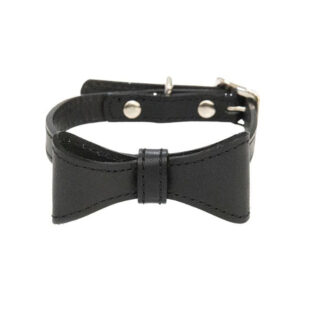 Ronn Ronn おしゃれなリボンカラー 犬用首輪/ブラック