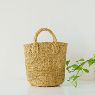 松野屋 サイザル ムツリマ編みトートバッグミニ /ベージュ