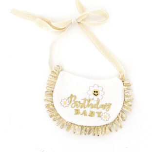 【犬服】かわいい バースデイ スタイ きらきら ゴールド 誕生日