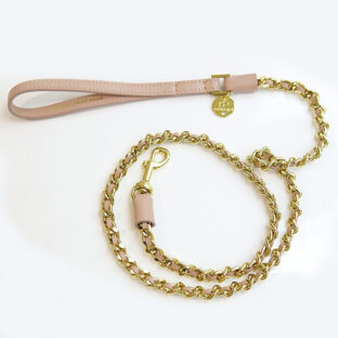 【イタリア製】not too pet レザー×チェーン ドッグリード｜上質で洗練されたお散歩アイテム