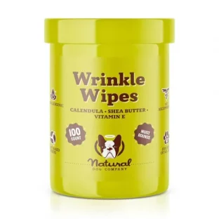 natural DOG COMPANY ナチュラルドッグカンパニー Wrinkle Soother Wipes シワ用ワイプ100枚